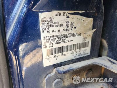 Zdjęcie 12 z 12 samochodu: 2012 FORD F250 SUPER DUTY VIN:1FT7W2BTXCEC38493 - miniatura