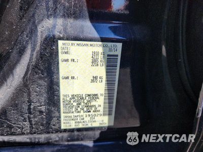 Zdjęcie 12 z 12 samochodu: 2015 NISSAN ALTIMA 2.5 SV VIN:1N4AL3AP1FC195029 - miniatura