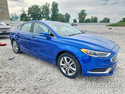 Czwarte zdjęcie samochodu z boku: 2018 FORD FUSION SE VIN:3FA6P0HD2JR185527 - miniatura
