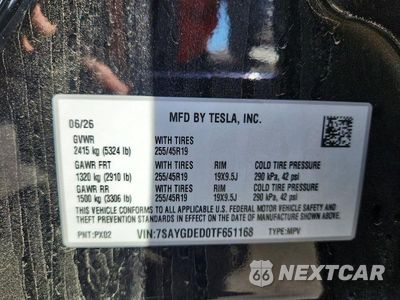 Zdjęcie 13 z 13 samochodu: 2026 TESLA MODEL Y VIN:7SAYGDED0TF651168 - miniatura