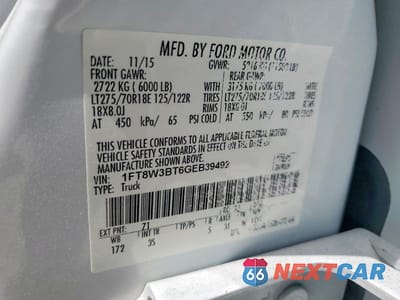 Zdjęcie 12 z 12 samochodu: 2016 FORD F350 SUPER DUTY VIN:1FT8W3BT6GEB39492 - miniatura