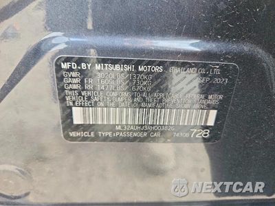 Zdjęcie 13 z 13 samochodu: 2024 MITSUBISHI MIRAGE ES VIN:ML32AUHJ3RH003826 - miniatura
