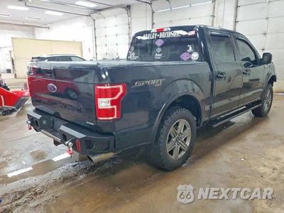 Trzecie zdjęcie samochodu z tyłu: 2018 FORD F150 SUPERCREW VIN:1FTEW1EP2JFB68608 - miniatura
