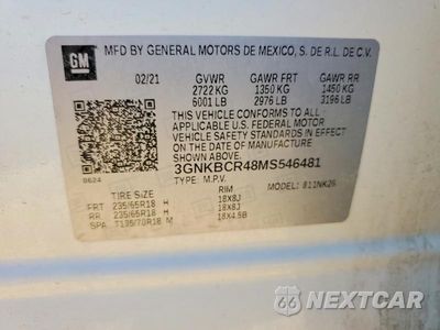 Zdjęcie 13 z 13 samochodu: 2021 CHEVROLET BLAZER 2LT VIN:3GNKBCR48MS546481 - miniatura
