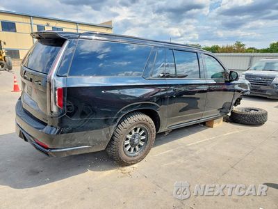 Trzecie zdjęcie samochodu z tyłu: 2023 CADILLAC ESCALADE ESV SPORT PLATINUM VIN:1GYS4RKL6PR485186 - miniatura