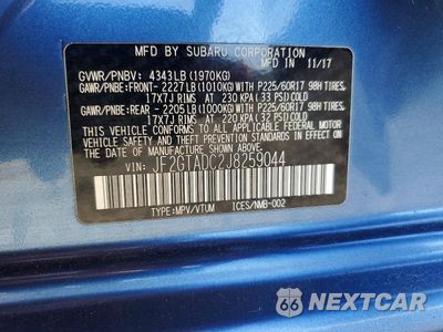 Zdjęcie 13 z 13 samochodu: 2018 SUBARU CROSSTREK PREMIUM VIN:JF2GTADC2J8259044 - miniatura