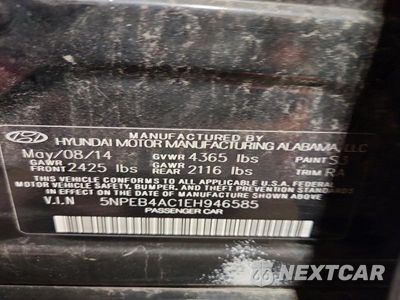 Zdjęcie 12 z 12 samochodu: 2014 HYUNDAI SONATA GLS VIN:5NPEB4AC1EH946585 - miniatura