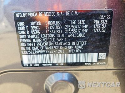 Zdjęcie 13 z 13 samochodu: 2022 HONDA HR-V EX VIN:3CZRU5H5XNM741263 - miniatura