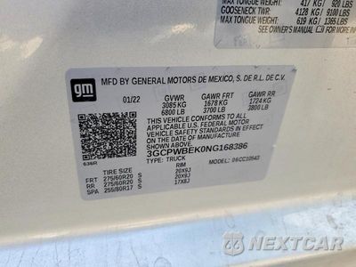 Zdjęcie 12 z 12 samochodu: 2022 CHEVROLET SILVERADO LTD C1500 CUSTOM VIN:3GCPWBEK0NG168386 - miniatura