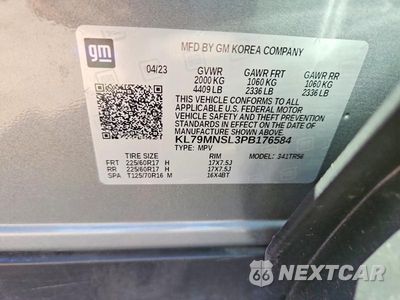 Zdjęcie 13 z 13 samochodu: 2023 CHEVROLET TRAILBLAZER LS VIN:KL79MNSL3PB176584 - miniatura