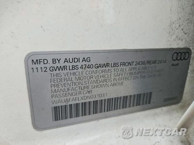 Zdjęcie 12 z 12 samochodu: 2013 AUDI A4 PREMIUM VIN:WAUAFAFLXDN031031 - miniatura