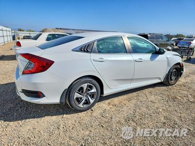 Trzecie zdjęcie samochodu z tyłu: 2020 HONDA CIVIC LX VIN:19XFC2E62LE001060 - miniatura