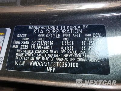 Zdjęcie 13 z 13 samochodu: 2026 KIA NIRO LX VIN:KNDCP3LE3T5360100 - miniatura