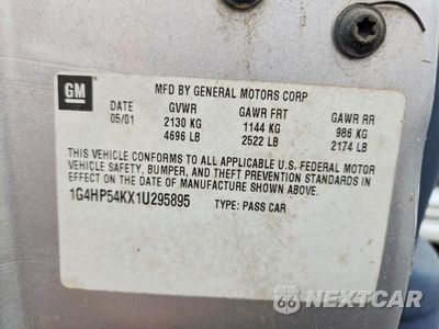 Zdjęcie 12 z 12 samochodu: 2001 BUICK LESABRE CUSTOM VIN:1G4HP54KX1U295895 - miniatura