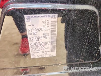 Zdjęcie 13 z 13 samochodu: 2020 NISSAN PATHFINDER S VIN:5N1DR2AN7LC587602 - miniatura