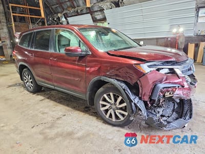 Czwarte zdjęcie samochodu z boku: 2019 HONDA PILOT EXL VIN:5FNYF6H55KB013304 - miniatura