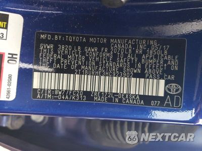 Zdjęcie 12 z 12 samochodu: 2017 TOYOTA COROLLA SE VIN:2T1BURHE3HC923902 - miniatura