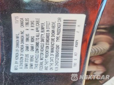 Zdjęcie 12 z 12 samochodu: 2016 HONDA CIVIC EX VIN:2HGFC2F89GH510347 - miniatura