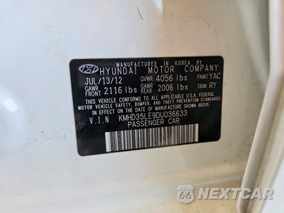 Zdjęcie 12 z 12 samochodu: 2013 HYUNDAI ELANTRA GT BASE VIN:KMHD35LE9DU036633 - miniatura