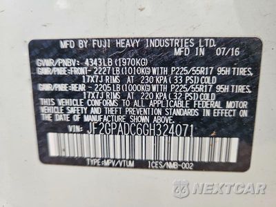 Zdjęcie 13 z 13 samochodu: 2016 SUBARU CROSSTREK PREMIUM VIN:JF2GPADC6GH324071 - miniatura