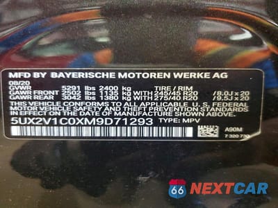 Zdjęcie 13 z 13 samochodu: 2021 BMW X4 XDRIVE30I VIN:5UX2V1C0XM9D71293 - miniatura