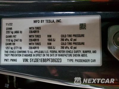 Zdjęcie 12 z 12 samochodu: 2023 TESLA MODEL 3 VIN:5YJ3E1EB8PF386323 - miniatura