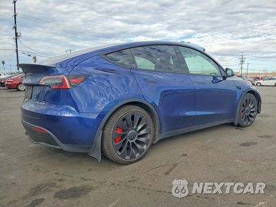 Trzecie zdjęcie samochodu z tyłu: 2022 TESLA MODEL Y VIN:7SAYGDEF8NF404601 - miniatura