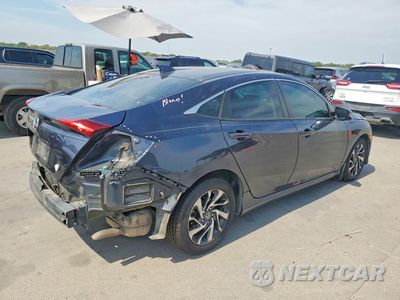 Trzecie zdjęcie samochodu z tyłu: 2017 HONDA CIVIC EX VIN:19XFC2F76HE066721 - miniatura