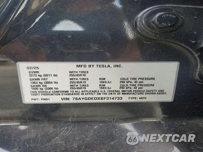 Zdjęcie 12 z 12 samochodu: 2025 TESLA MODEL Y VIN:7SAYGDEDXSF314733 - miniatura
