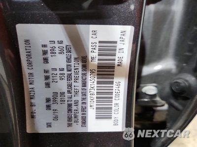 Zdjęcie 13 z 13 samochodu: 2019 MAZDA CX-3 SPORT VIN:JM1DKFB73K1450795 - miniatura