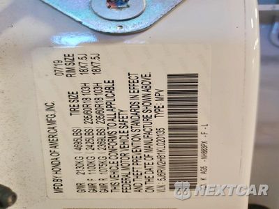 Zdjęcie 14 z 14 samochodu: 2019 HONDA CR-V EXL VIN:5J6RW2H81KL020135 - miniatura