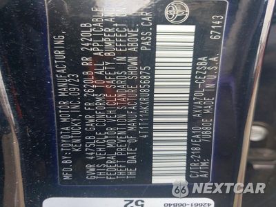 Zdjęcie 12 z 12 samochodu: 2024 TOYOTA CAMRY SE VIN:4T1T11AKXRU856875 - miniatura