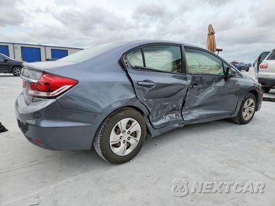 Trzecie zdjęcie samochodu z tyłu: 2013 HONDA CIVIC LX VIN:19XFB2F53DE201858 - miniatura