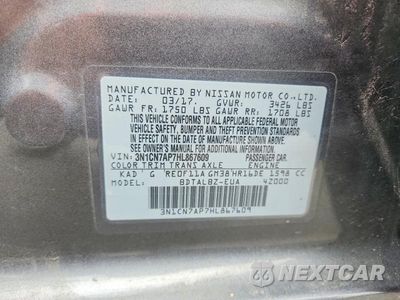 Zdjęcie 13 z 13 samochodu: 2017 NISSAN VERSA 1.6 SV VIN:3N1CN7AP7HL867609 - miniatura