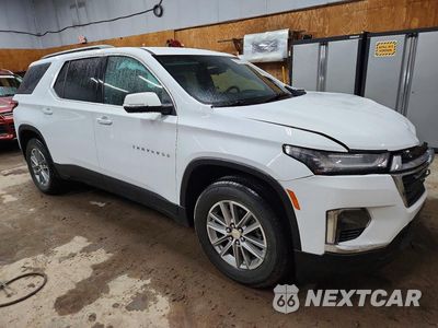 Czwarte zdjęcie samochodu z boku: 2023 CHEVROLET TRAVERSE LT VIN:1GNEVHKW8PJ201437 - miniatura