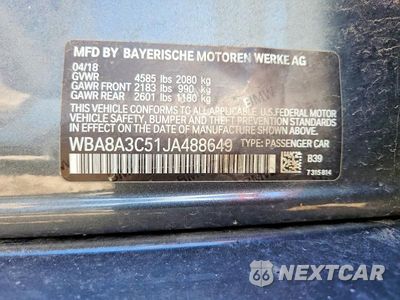 Zdjęcie 12 z 12 samochodu: 2018 BMW 320 XI VIN:WBA8A3C51JA488649 - miniatura