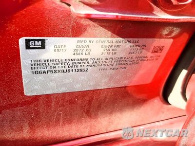 Zdjęcie 13 z 13 samochodu: 2018 CADILLAC ATS LUXURY VIN:1G6AF5SX8J0112852 - miniatura