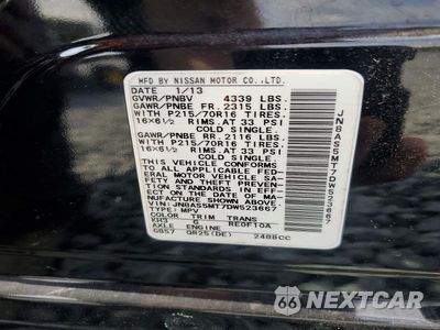 Zdjęcie 13 z 13 samochodu: 2013 NISSAN ROGUE S VIN:JN8AS5MT7DW523667 - miniatura