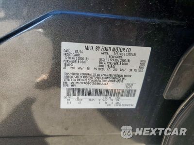 Zdjęcie 13 z 13 samochodu: 2016 FORD EDGE SE VIN:2FMPK3G93GBB53345 - miniatura