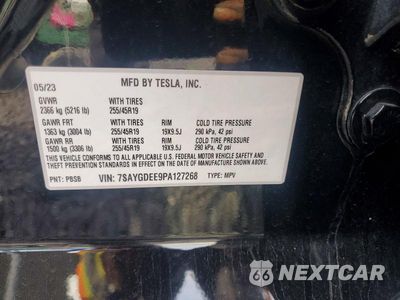 Zdjęcie 12 z 12 samochodu: 2023 TESLA MODEL Y VIN:7SAYGDEE9PA127268 - miniatura