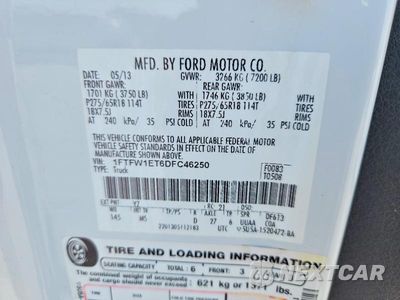 Zdjęcie 12 z 12 samochodu: 2013 FORD F150 SUPERCREW VIN:1FTFW1ET6DFC46250 - miniatura