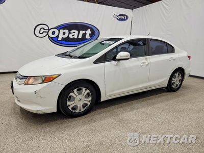 2012 HONDA CIVIC HYBRID JHMFB4F23CS000277 - główne zdjęcie licytacji z USA - miniatura