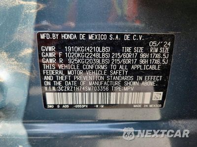 Zdjęcie 13 z 13 samochodu: 2025 HONDA HR-V EXL VIN:3CZRZ1H74SM703356 - miniatura