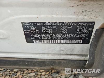 Zdjęcie 13 z 13 samochodu: 2017 HYUNDAI SANTA FE SPORT 2.4L VIN:5NMZU3LB3HH051577 - miniatura