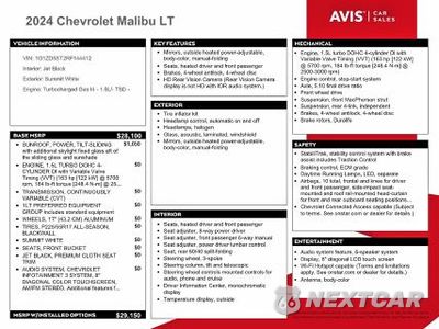 Zdjęcie 12 z 13 samochodu: 2024 CHEVROLET MALIBU LT VIN:1G1ZD5ST2RF144412 - miniatura