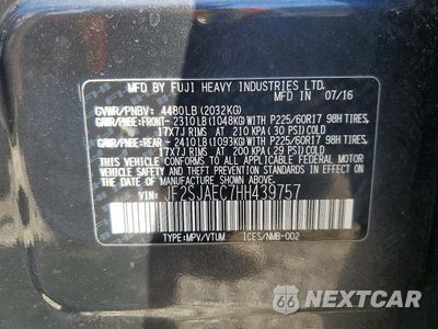 Zdjęcie 14 z 14 samochodu: 2017 SUBARU FORESTER 2.5I PREMIUM VIN:JF2SJAEC7HH439757 - miniatura