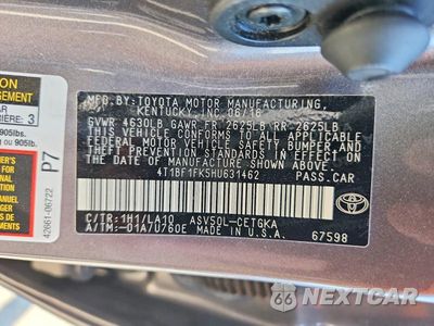 Zdjęcie 12 z 12 samochodu: 2017 TOYOTA CAMRY XLE VIN:4T1BF1FK5HU631462 - miniatura