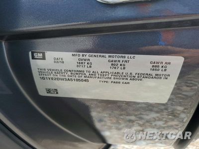 Zdjęcie 12 z 12 samochodu: 2010 CHEVROLET CORVETTE VIN:1G1YE2DW3A5105045 - miniatura