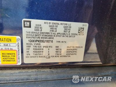 Zdjęcie 13 z 13 samochodu: 2016 GMC ACADIA SLE VIN:1GKKVPKD3GJ180716 - miniatura