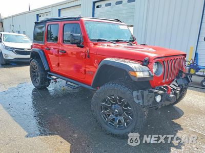 Czwarte zdjęcie samochodu z boku: 2021 JEEP WRANGLER UNLIMITED RUBICON VIN:1C4HJXFN7MW726615 - miniatura